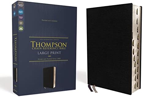 NIV, Thompson Chain-Reference Bible, Large Print, Leathersoft